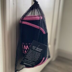 Stylish Black and Pink Workout Set